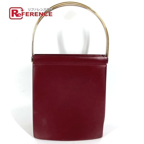 CARTIER カルティエ トリニティ カバン ショルダーバッグ ハンドバッグ ワインレッド レディ...