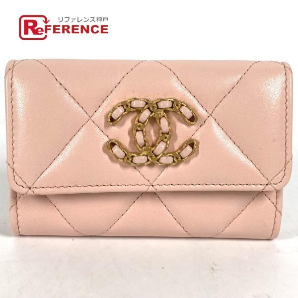 美品 CHANEL シャネル チェーン CC カードケース マトラッセ ココマーク 財布 小銭入れ ...