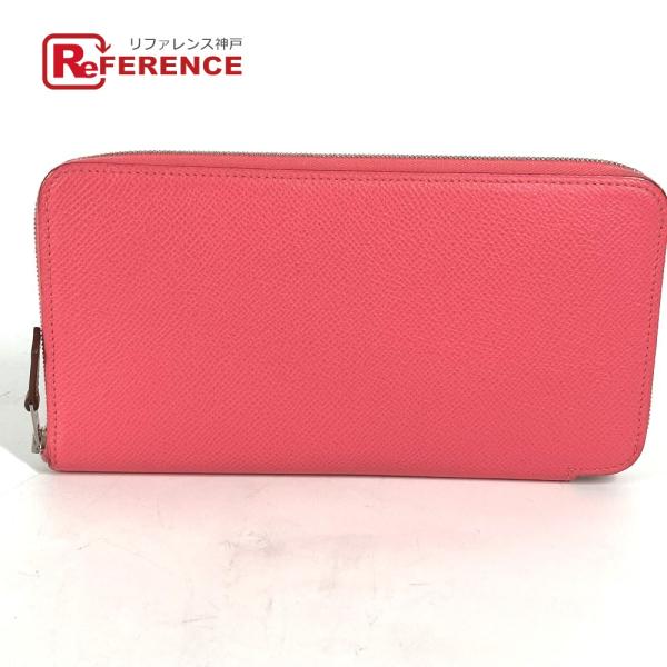 新品同様 HERMES エルメス アザップロング シルクイン ラウンドファスナー ロングウォレット ...