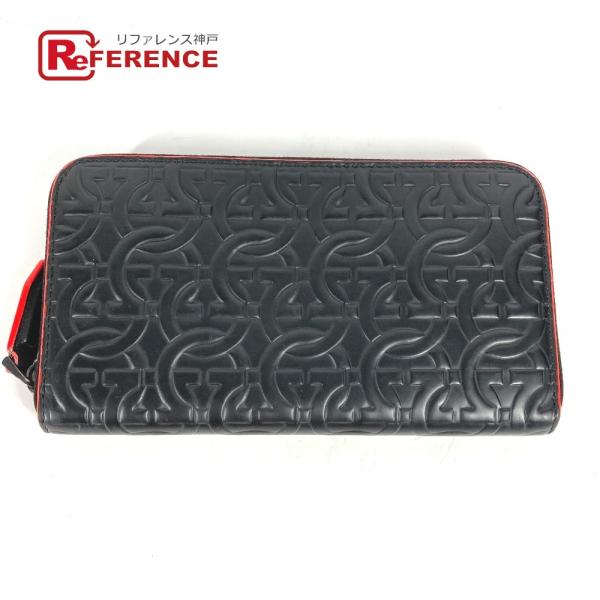 Salvatore Ferragamo サルヴァトーレフェラガモ ガンチーニ ラウンドファスナー ロ...