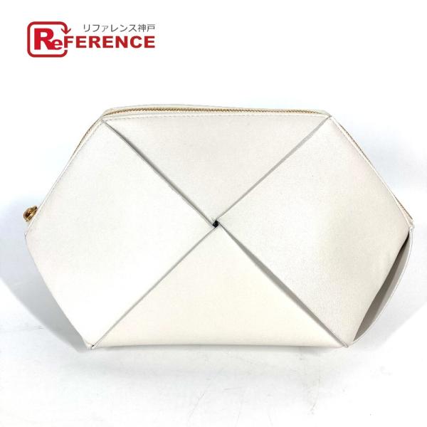 BOTTEGA VENETA ボッテガヴェネタ 666696 Chalk チョーク クラッチバッグ ...