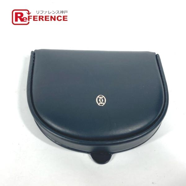 CARTIER カルティエ ロゴ 財布 小銭入れ マストライン コインケース ブラック メンズ【中古...