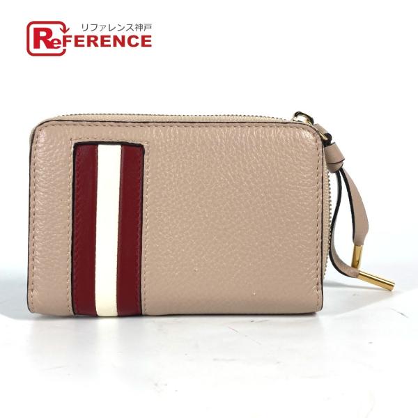 未使用 BALLY バリー MORRIN ロゴ 財布 小銭入れ ラウンドファスナー コインケース ピ...