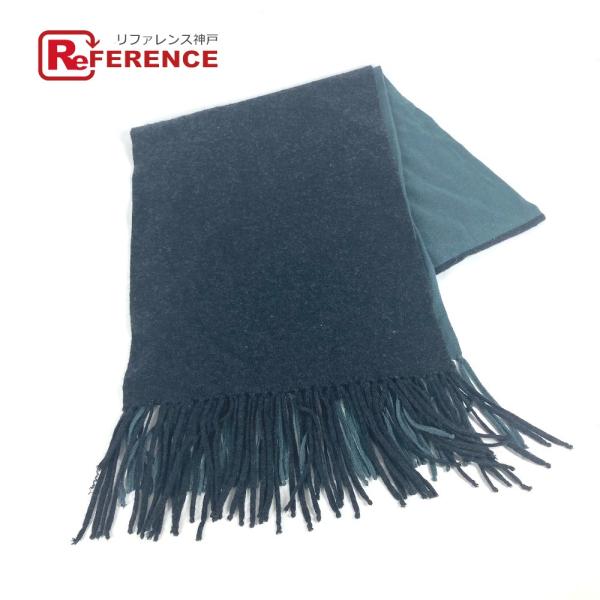 HERMES エルメス バイカラー フリンジ マフラー マフラー メンズ【中古】