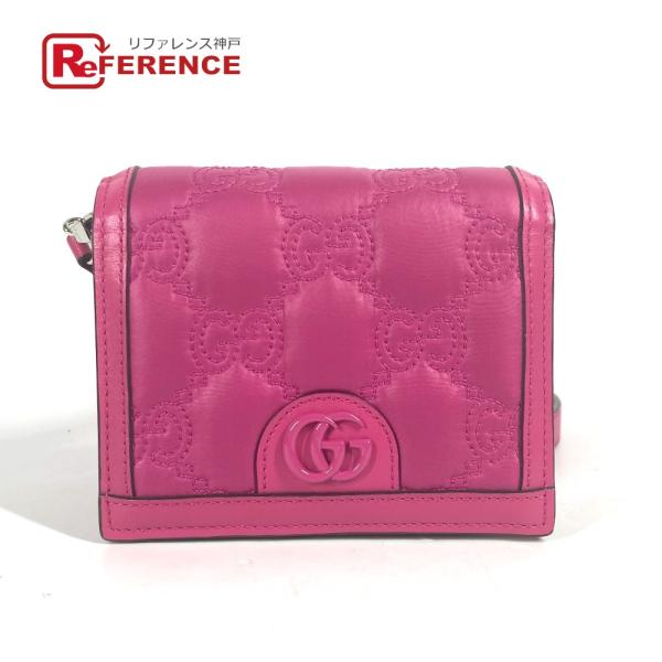 未使用 GUCCI グッチ 723777 キルティング カバン 斜め掛け ポシェット GGマトラッセ...