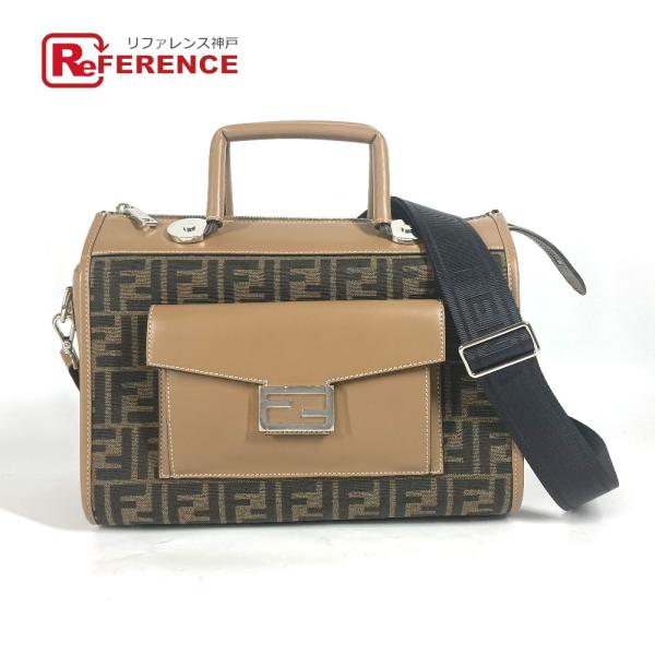 新品同様 FENDI フェンディ 7VA571 SOFT TRUNK ソフトランク カバン 2WAY...