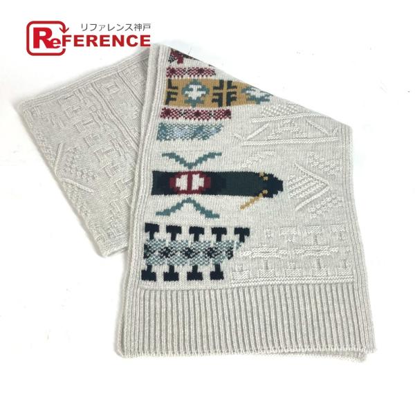 美品 HERMES エルメス クルール・アン・クール マフラー 2023秋冬コレクション マフラー ...