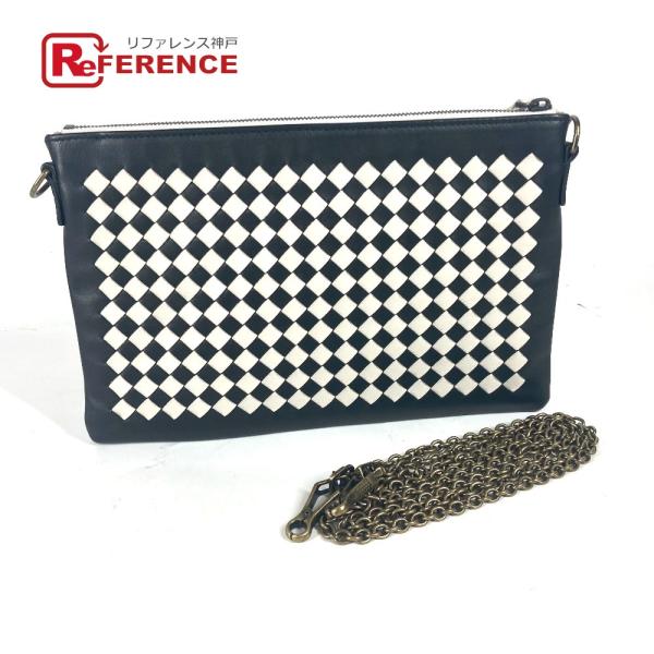 未使用 BOTTEGA VENETA ボッテガヴェネタ イントレチャート 2WAYバッグ クラッチバ...