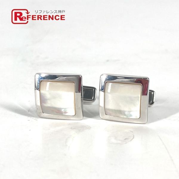 美品 Dunhill ダンヒル シェル アクセサリー カフス シルバー メンズ【中古】
