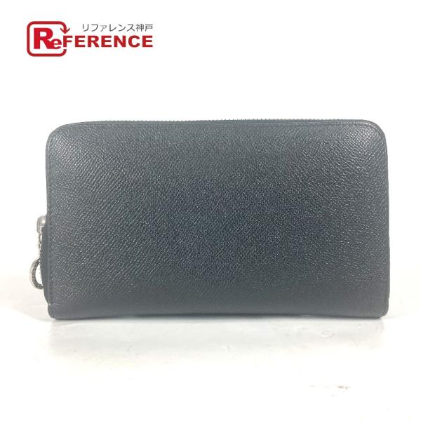 BVLGARI ブルガリ ブルガリブルガリ ラウンドファスナー 長財布 ブラック ユニセックス【中古...