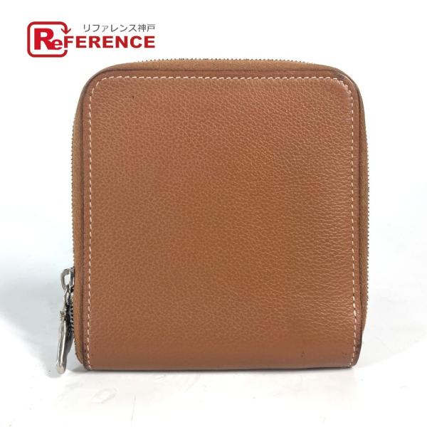 HERMES エルメス ジップアンゴーホース コンパクトウォレット 札入れ ラウンドファスナー 2つ...