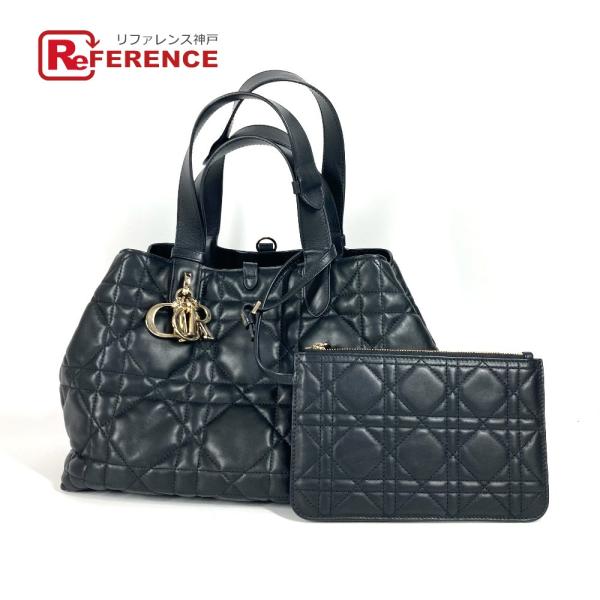 美品 Dior ディオール M2821OSHJ トゥジュール ミディアム カバン トートバッグ ハン...