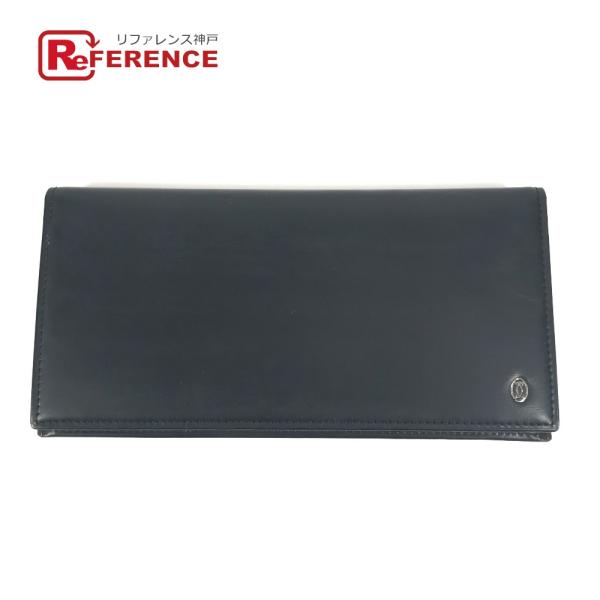 CARTIER カルティエ ロゴ 札入れ 小物 財布 二つ折り ロングウォレット マストライン 長財...
