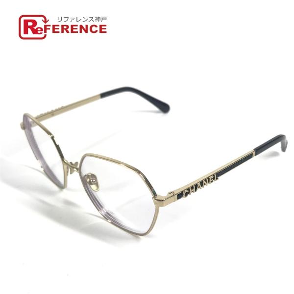 CHANEL シャネル 2204 度ありレンズ アイウェア ヘキサゴン 六角形 スパンコール ロゴ ...