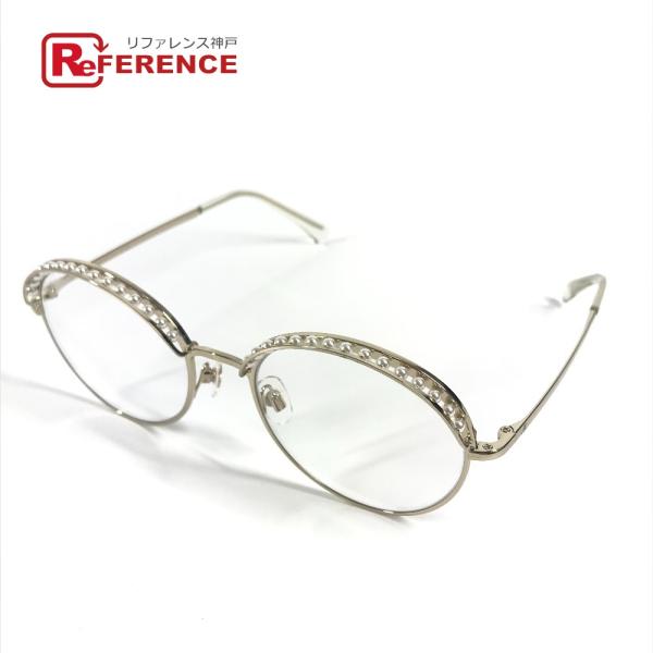 CHANEL シャネル 4247-H フェイクパール ファッション小物 アイウェア メガネ ラウンド...