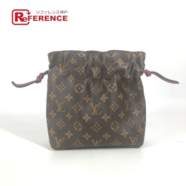 美品 LOUIS VUITTON ルイヴィトン M43445  ポッシュノエ ドローストリング ポー...