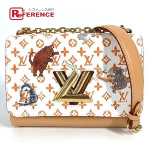 美品 LOUIS VUITTON ルイヴィトン M44460 サック ツイストMM チェーンバッグ モノグラム キャットグラム 猫 ショルダーバッグ【中古】