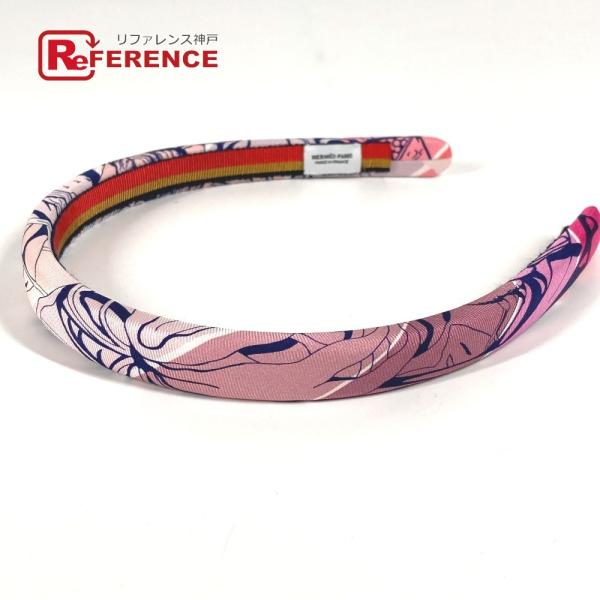 未使用 HERMES エルメス エルザ ヘアアクセサリー ヘッドバンド ヘアバンド ジャングルラブ ...