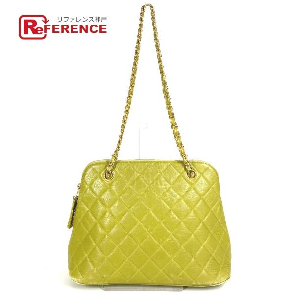 CHANEL シャネル マトラッセ Wチェーン トートバッグ キルティング ヴィンテージ ショルダー...