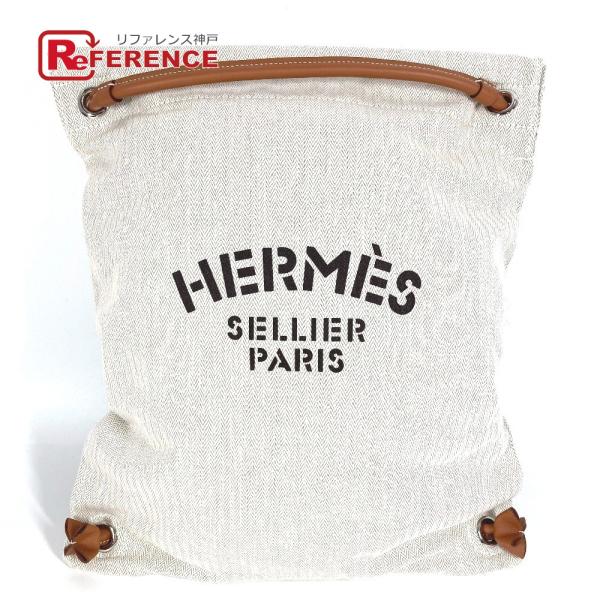 美品 HERMES エルメス サック アリーヌ MM サックアリーヌMM カバン ロゴ リュックサッ...