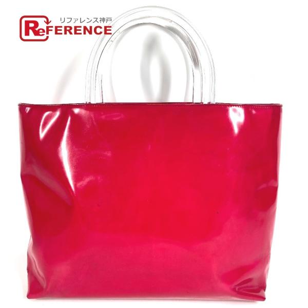 PRADA プラダ トライアングルロゴ 三角ロゴ プレート トートバッグ カバン プラスチックハンド...