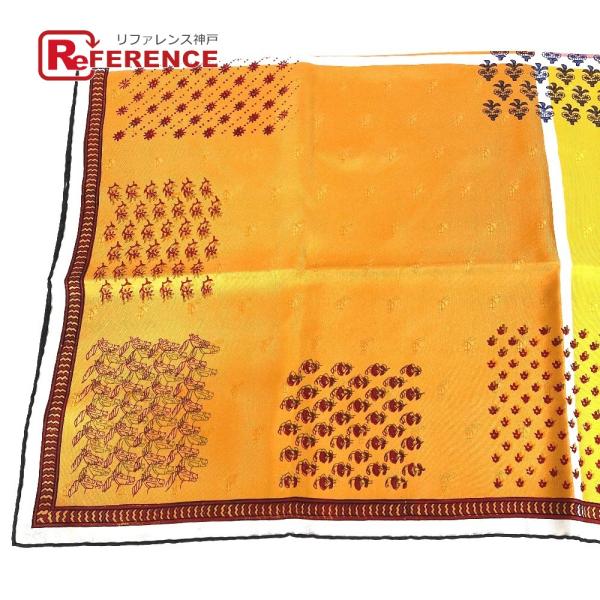 美品 HERMES エルメス カレ90 カレ 90 ブロックの4重編み Quadrige galon...