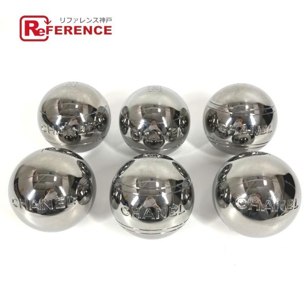 CHANEL シャネル CC ココマーク ペタング ペタンク ボール 6つセット インテリア 6個 ...