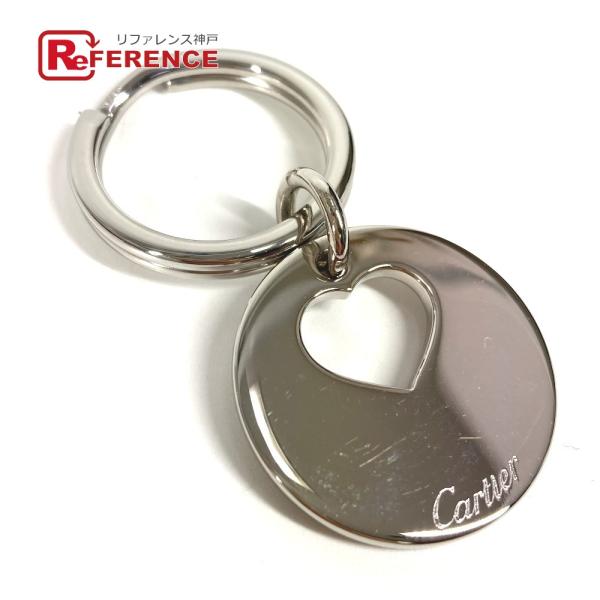 CARTIER カルティエ ハート ロゴ バッグチャーム ネックレス アクセサリー キーリング ペン...