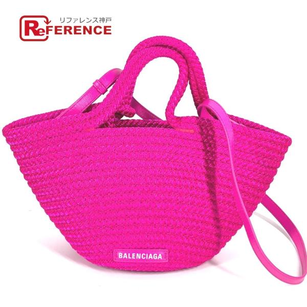 美品 BALENCIAGA バレンシアガ 695612 IBIZA イビザ スモール バスケット カ...