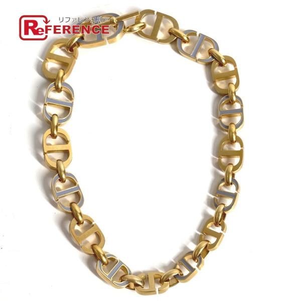 Dior ディオール CDロゴ アクセサリー ネックレス ゴールド ユニセックス【中古】