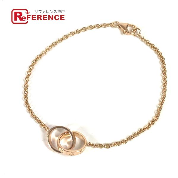 美品 CARTIER カルティエ ダブルリング ブレスレット ロゴ チェーンブレスレット アクセサリ...