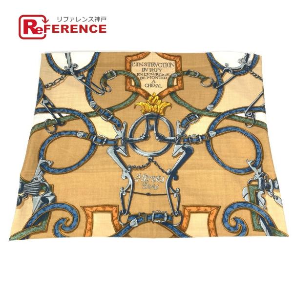 美品 HERMES エルメス カレジェアン 140 カレジェアン140 ショール ストール 大判 L...