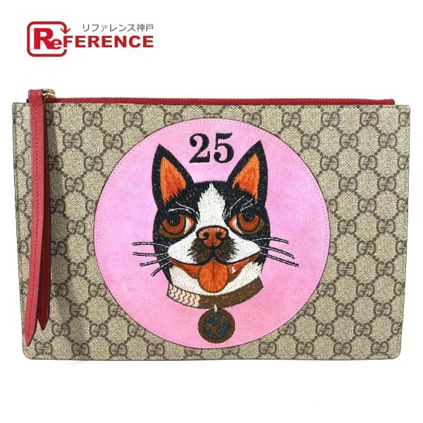 GUCCI グッチ 506280  BOSCO ボスコ アップリケ  ポーチ カバン セカンドバッグ...