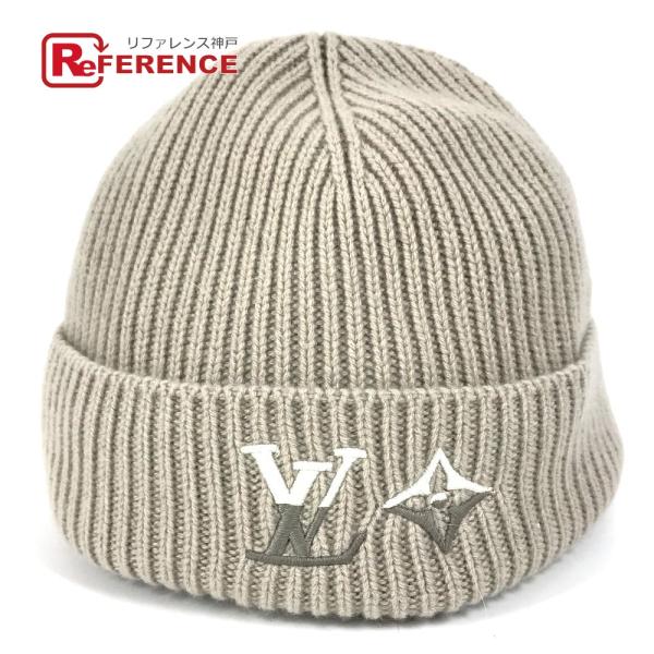 美品 LOUIS VUITTON ルイヴィトン M77196 ビーニー・LV デュアル ビーニー 帽...