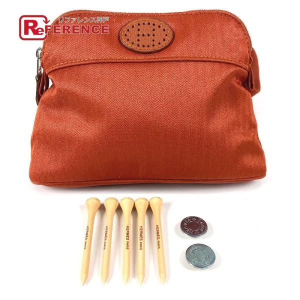 HERMES エルメス ボリード サンチュール ゴルフ  ポーチ Hロゴ パンチング エブリン ショ...