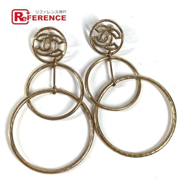 CHANEL シャネル CC ココマーク ロゴ サークル 3連  アクセサリー ジュエリー B17 ...