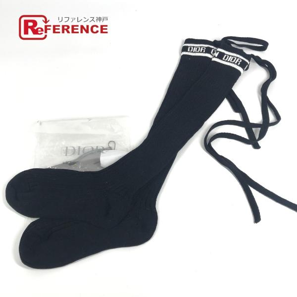 美品 LOUIS VUITTON ルイヴィトン ロゴ ニーハイソックス ハイソックス アクセサリー ...