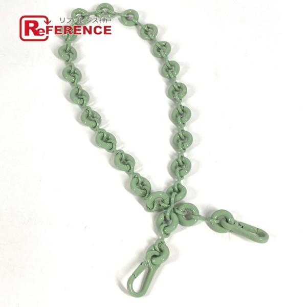 美品 LOEWE ロエベ ドーナツチェーン チェーンストラップ ショルダーストラップ グリーン ユニ...