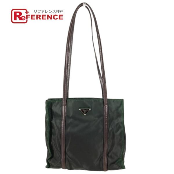 PRADA プラダ トライアングルロゴ 三角ロゴ プレート ハンドバッグ トートバッグ ショルダーバ...