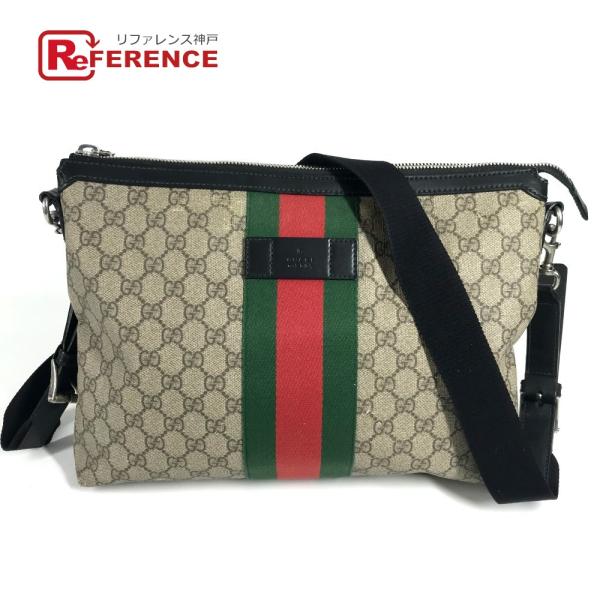 GUCCI グッチ 523335 GGスプリーム ミディアム 斜め掛け カバン  シェリーライン シ...