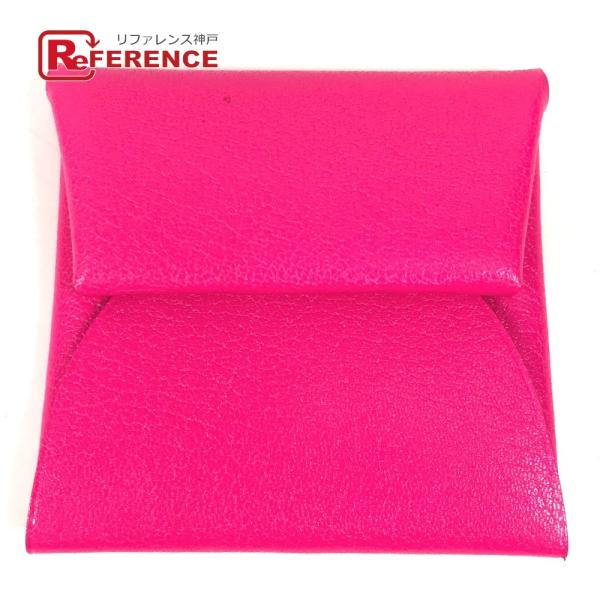 新品同様 HERMES エルメス バスティア 財布 小銭入れ スクエア シルバー金具 コインケース ...