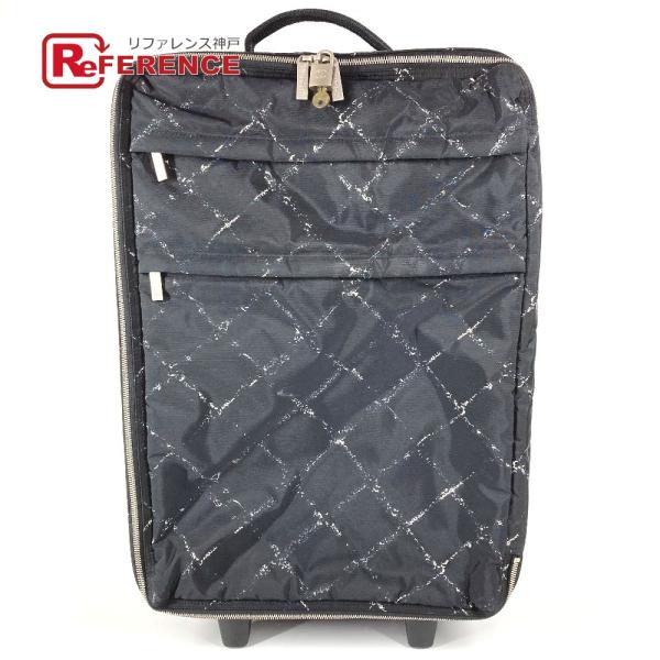 CHANEL シャネル 旧 トラベルライン トラベルバッグ 2輪 旅行バッグ スーツケース キャリー...