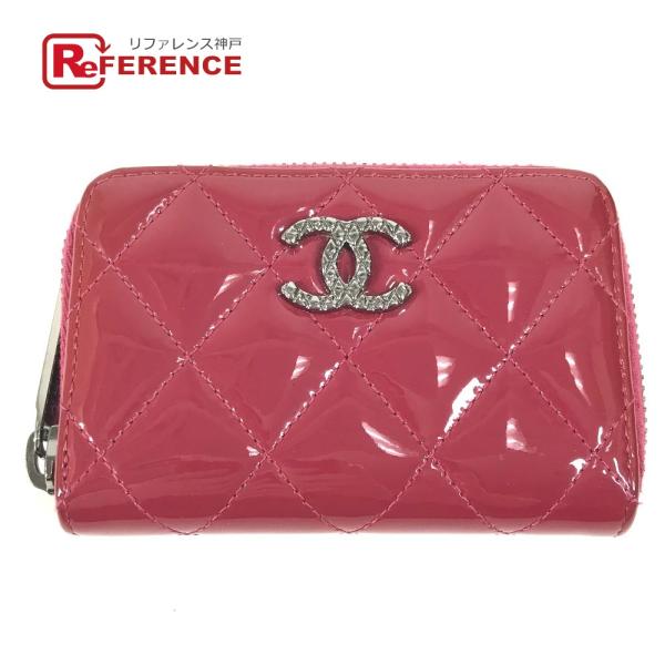 CHANEL シャネル CC ココマーク ロゴ マトラッセ キルティング 財布 小銭入れ ラウンドフ...