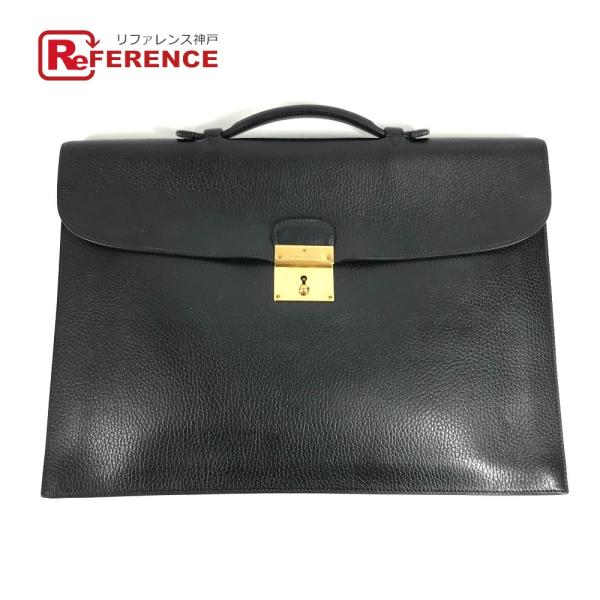 HERMES エルメス キリウス 書類バッグ ブリーフケース ハンドバッグ ビジネスバッグ ブラック...