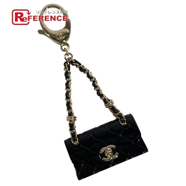 未使用 CHANEL シャネル ABA121 CC ココマーク ロゴ マトラッセ バッグチャーム ペ...