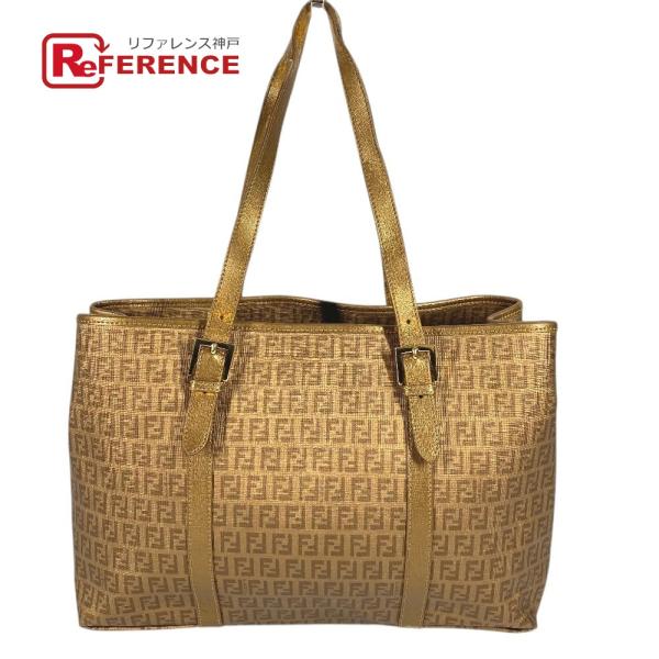 FENDI フェンディ 8BH238 ズッキーノ ロゴ カバン トートバッグ 肩掛け ズッカ ショル...
