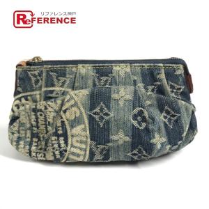 LOUIS VUITTON ルイヴィトン M95335 トゥルースレイエ メイクポーチ 化粧ポーチ マルチポーチ モノグラムデニム ポーチ ブルー【中古】