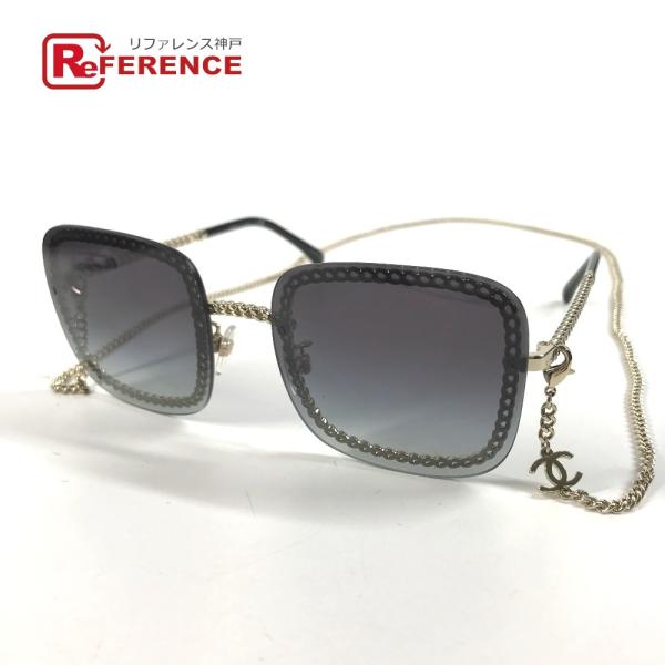 CHANEL シャネル 4244 CC ココマーク ロゴ チェーンストラップ付き 眼鏡 メガネ アイ...