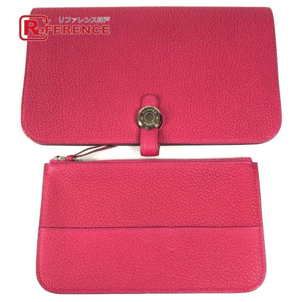 未使用 HERMES エルメス ドゴンデュオGM ドゴン デュオ GM ウォレット 財布  長財布 ...