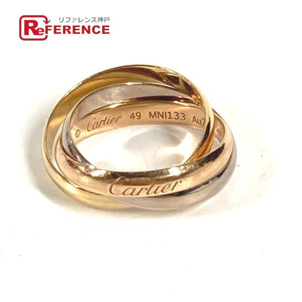 CARTIER カルティエ トリニティ ロゴ アクセサリー ジュエリー K18 金 18K リング・...